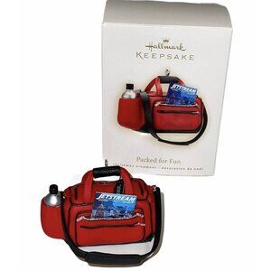 Hallmark Keepsake Ornament PACKED FOR FUN Travel Bag Suitcase Tom Best 2009